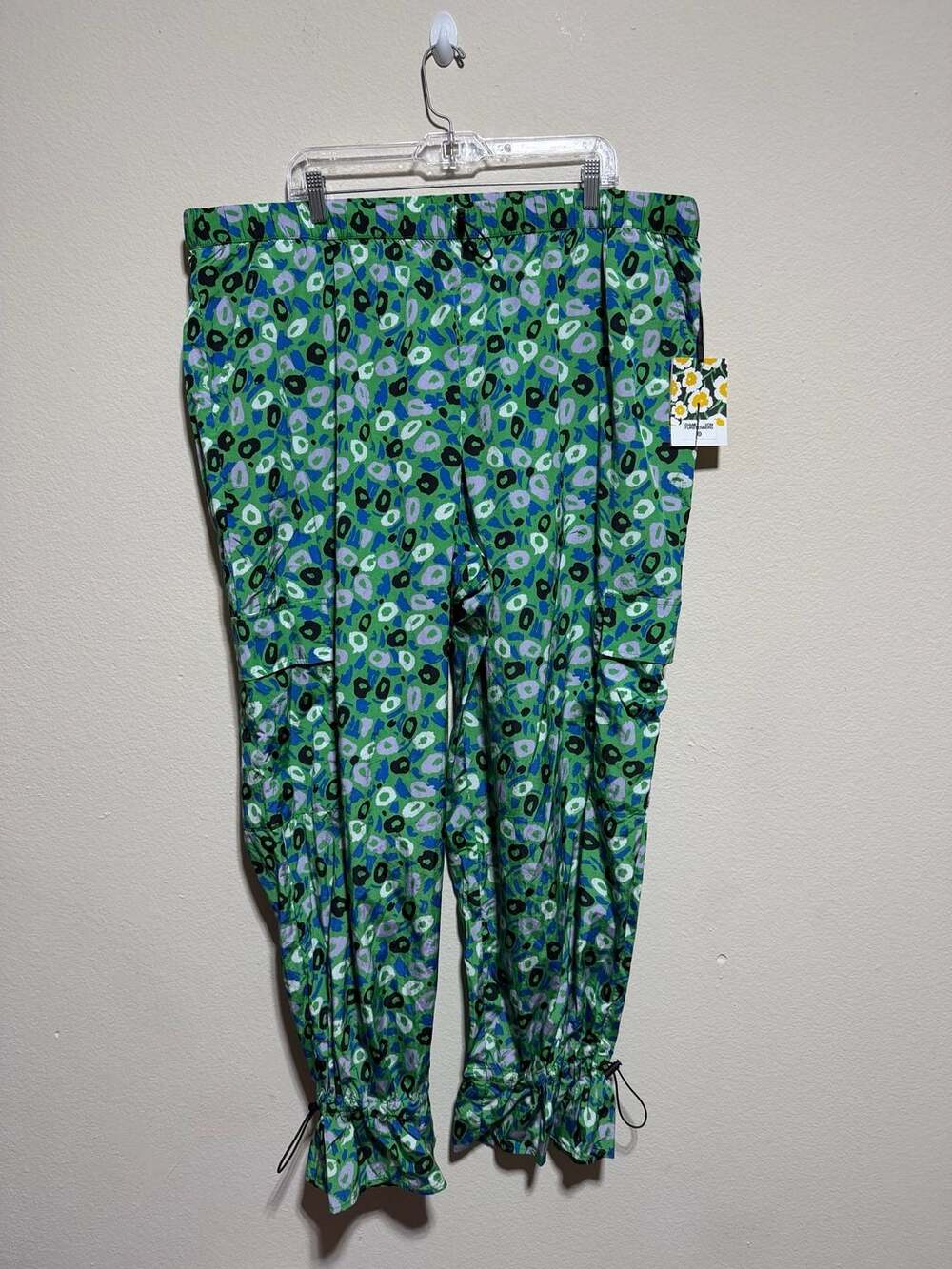 Diane von Furstenberg for Target Jazz Dot Green Utility Cargo Pants